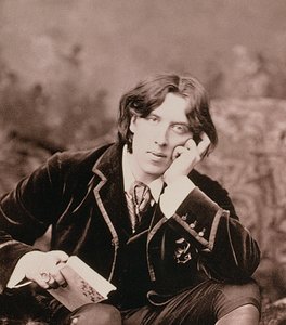 Oscar Wilde, irischer Dramatiker und Witzbold, 1882 von Unbekannt