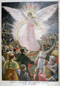 Unsere Hoffnung für das neue Jahr: Frieden, 1894 von Unbekannt