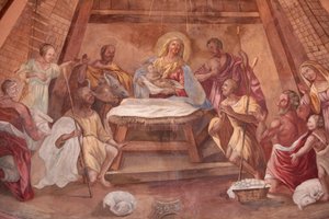 Unsere Liebe Frau von der Himmelfahrt Kirche. Geburt Christi, Cordon, Frankreich von Unbekannt