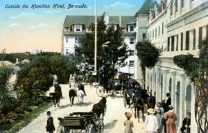 Vor dem Hamilton Hotel, Bermuda, um 1900er Jahre von Unbekannt