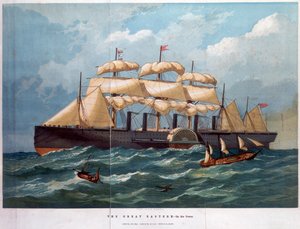 PSS Great Eastern auf dem Ozean, 1858