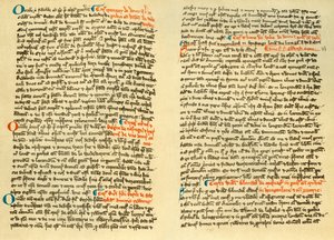 Seiten aus dem Urbar von Osney Abbey von Unbekannt