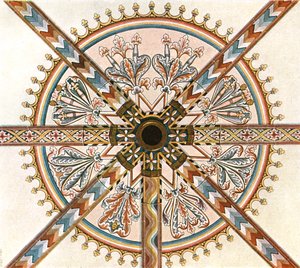 Bemalte Dekoration in der Kathedrale, Limburg an der Lahn, Deutschland, 1928 von Unbekannt