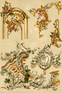 Bemalte Stuckarbeit, Deutschland, 18. Jahrhundert, 1898