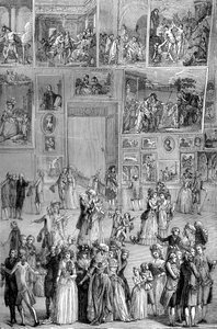 Kunstausstellung, der Louvre, Paris, 1737 1882-1884