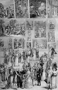 Kunstausstellung, der Louvre, Paris, 1737 1882-1884