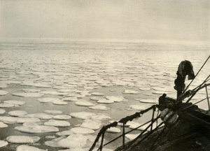 Pfannkucheneis im Rossmeer, ca. 1908, 1909 von Unbekannt