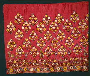 Panel für einen Rock Ghagra, späte 1800er oder frühe 1900er Jahre