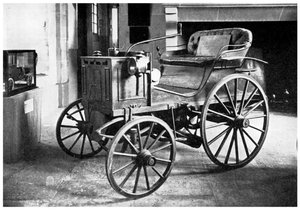 Panhard und Levassors benzinbetriebenes Auto, 1892 1956 von Unbekannt
