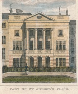 Teil von St. Andrews Place, 19. Jahrhundert von Unbekannt