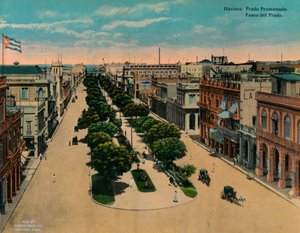 Paseo del Prado, Havanna, Kuba, ca. 1920 von Unbekannt
