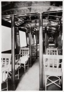 Passagierkabine des Zeppelin LZ7 Deutschland I