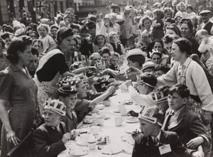 Patriotische Straßenparty von Unbekannt