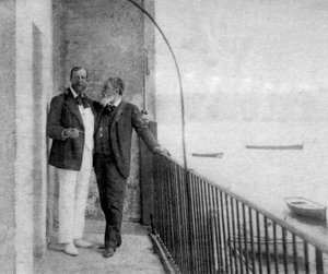 Paul Déroulède, französischer Autor und Politiker, und Jean Mounet-Sully, französischer Schauspieler, 1899 von Unbekannt