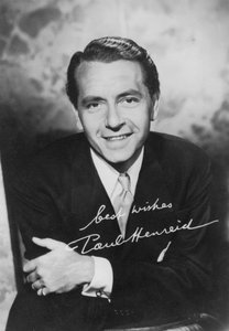 Paul Henreid 1908-1992, in Österreich geborener amerikanischer Schauspieler und Regisseur, um 1940er Jahre von Unbekannt