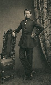 Paul von Hindenburg 1847-1934, als Kadett in Wahlstatt, 1860, 1930er Jahre