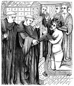 Buße von Heinrich vor dem Schrein von Thomas Becket von Unbekannt