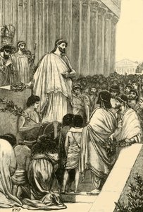 Perikles hält die Grabrede über die Athener, 1890 von Unbekannt