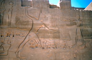 Pharao Seti, Gefangennahme von Sklaven, Luxor, Ägypten