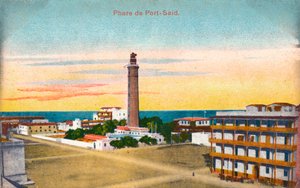 Leuchtturm von Port Said, ca. 1900