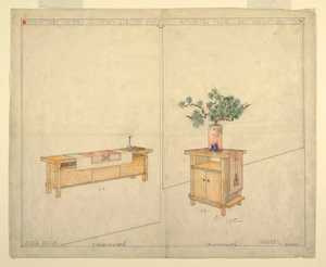 Klavierbank und Taboret, Henry J. Allen Residenz, Wichita, KA, 1917 von Unbekannt