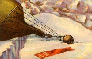 Piccards Höhenforschungsballon landet in den Alpen, 1931, 1932