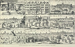 Bildliche Darstellung der Großen Pest, 1665 von Unbekannt