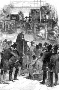 Bilderverkauf bei Messrs Christie und Mantons, King Street, St. James, London