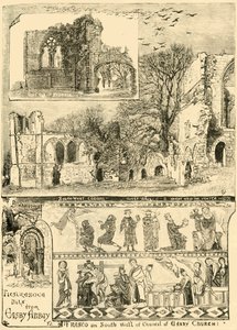 Malerische Stücke aus der Easby Abbey, 1898
