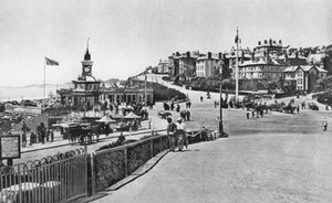 Pier Approach, Blick nach Westen, Bournemouth, Dorset, um 1910er