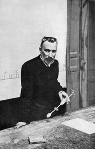 Pierre Curie, französischer Chemiker, als Professor für Physik an der Sorbonne von Unbekannt