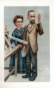 Pierre und Marie Curie, französische Physiker, 1904