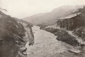 Pirahy Diversion: Blick flussabwärts vom Ausgang des Tunnels von Unbekannt