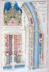 Plan für die Esplanade des Invalides, Weltausstellung 1900, Paris, 1900 von Unbekannt