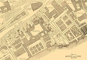 Plan von Arundel und Essex Häusern, 1881