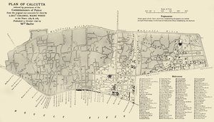 Plan von Kalkutta, 1925