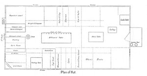 Plan einer Hütte, ca. 1910-1913, 1913