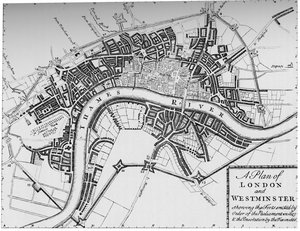 Plan von London und Westminster, 1749