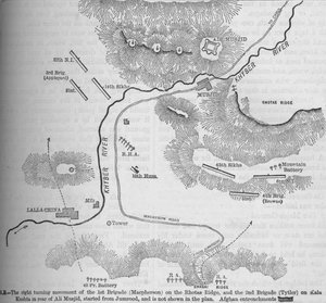 Plan des Angriffs auf Ali Musjid, 21. Nov. 1878, ca. 1880