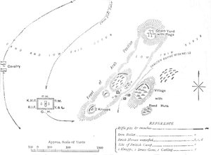 Plan der Schlacht von El Teb, 29. Februar 1884 von Unbekannt