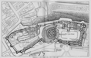 Plan des Schlosses, 1895