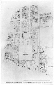 Plan des Anwesens des Herzogs von Portland, Soho Square, London