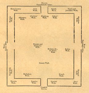 Plan der Börse im Jahr 1837, 1897