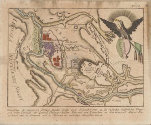 Plan der Belagerung der türkischen Festung Bender durch die russische Armee im November 1789, 1789