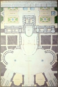 Pläne zur Umgestaltung von Versailles, Frankreich, 1780 von Unbekannt