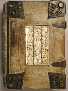 Plakette mit Christus in Majestät und den vier Evangelisten, 1000-1100