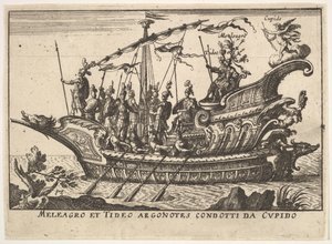 Tafel 13: Argonauten Meleager und Tydeus geführt von Amor von Unbekannt