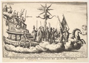 Tafel 16: Der Argonaut Asterion geführt von einer jungen Blitzfigur, 1664 von Unbekannt