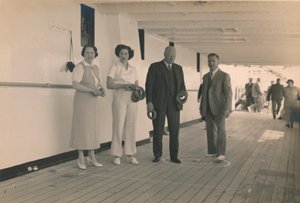 Quoits spielen an Bord der SS Arandora Star, 1936 von Unbekannt