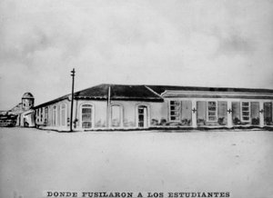 Plaza la Punta, wo die Medizinstudenten hingerichtet wurden, 1871, 1920er von Unbekannt